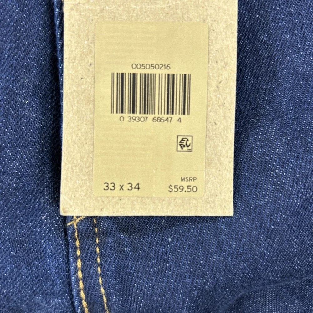 NWT - Levis Levi Strauss 505 Regular Dark Blue Denim Mens Jeans Sz 33 X 34 C